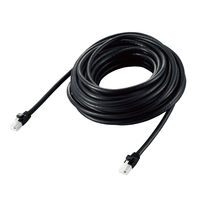 LANケーブル 10m cat6a 爪折れ防止 ギガビット より線 ブラック LD-GPAT/BK100 1本 エレコム（直送品）