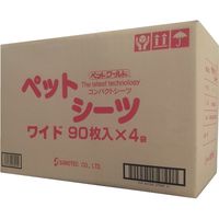 サノテック ペットシーツワイド90枚SE-W90 640353 1箱（4パック入り）（直送品）