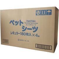 サノテック ペットシーツレギュラー180枚SE-R180 640355 1箱（4パック入り）（直送品）