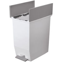 リス 抗菌 棚下で使えるペダルダストボックス45L ニーナカラー グレー 1個 オリジナル ゴミ箱 日本製 幅270×奥行425×高さ480mm オリジナル