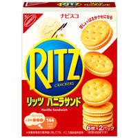 リッツ バニラサンド 6個 モンデリーズ・ジャパン おつまみ スナック ビスケット