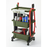 JEJアステージ ツールワゴン テーブルタイプ（天板テーブル 1台・ボックス2段タイプ） グリーン 1台