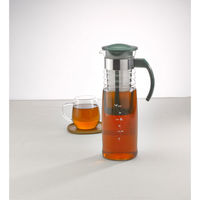 HARIO ハリオ かご網付水出しポット ダークグリーン HCC-12DG 1個