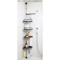 ベストコ 突っ張りコーナーラック ステンレス ND-7835 1個