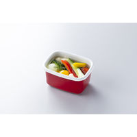 ベストコ モジュラー ホーロー フードストッカー 角型S レッド MA-1803 1個（直送品）