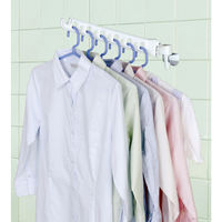 平安伸銅工業 物干しハンガー 浴室 シャワーフック用 耐荷重2kg ホワイト YMH-1 1個