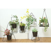 ベストコ プランタースタンド 縦型 ボタニカルインテリア NE-373 1個（直送品）