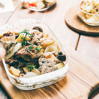 HARIO 耐熱ガラス製 トースター皿 3個セット HTZ-2808 1個（直送品）