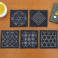 藤久（トーカイ） 刺し子キット コースター 文様づくし 0704093 1セット