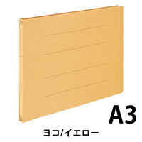 コクヨ アスクル 共同企画 フラットファイル エコノミータイプ A3ヨコ イエロー 1セット（30冊） オリジナル