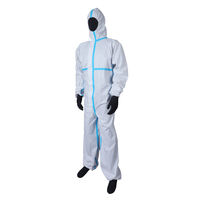 【防護服】 川西工業 不織布防護服 SF 3Lサイズ JIS規格適合防護服(タイプ4/5/6) #7010  1箱（30着入）