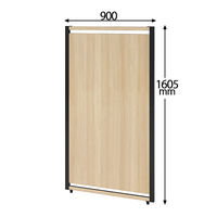 トーカイスクリーン ブラックフレームパーティション 全面パネル 高さ1605mm LDM-1609Nr 1枚 日本製 アルミフレームパーテーション