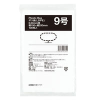 「現場のチカラ」ポリ袋(規格袋)　LDPE・透明　0.03mm厚  9号150mm×250mm1セット（10000枚：5000枚入×2箱）  オリジナル