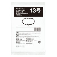 「現場のチカラ」ポリ袋(規格袋)　LDPE・透明　0.03mm厚  13号260×380mm1セット（5000枚：2500枚入×2箱）  オリジナル