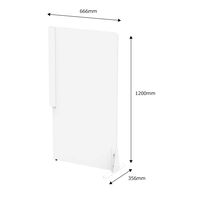 アール・エフ・ヤマカワ パーソナルブース オプションエンドパネル RFPSB-OPEPWH 1台 集中ブース リモートワークデスク