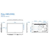 フィリップス 43インチワイド4K液晶モニター　大型モニター　会議室/サイネージ用 43BDL3550Q/11 1台（直送品）
