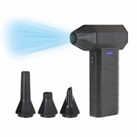 ナカバヤシ 電動エアダスター JET Turbo mini 充電式 ブラック DAD-601BK 1個