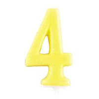 ナンバーキャンドル 4 数字 ろうそく パステル CM ケーキメイド 000DL-6004 1セット（1個×3） 誕生日 貝印