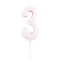 ナンバーキャンドル 3 数字 ろうそく パステル CM ケーキメイド 000DL-6003 1セット（1個×5） 誕生日 貝印