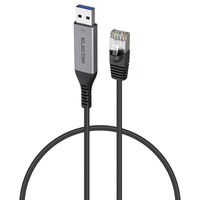 USB-A 有線LAN変換ケーブル 1Gbps対応 1m ドライバ不要 ブラック LD-AL1G10BK エレコム 1個（直送品）