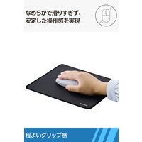 マウスパッド 布製 撥水 高耐久 ほつれにくい 滑り止め 抗菌 ブラック MP-ALMWBK エレコム 1個（直送品）