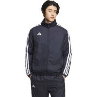 ウォーマージャケット メンズ スリーストライプス ルーズフィット 中わた入りウインドジャケット J/M JZ8770 IS425（直送品）