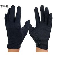 ウインセス 礼装用手袋 黒 綿 ホック 滑り止め付き L 1袋(12双入) * 1袋 69-4693-09（直送品）