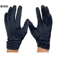 ウインセス 礼装用手袋 黒 ナイロン ホック付き LL 1袋(12双入) * 1袋 69-4693-13（直送品）