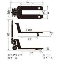 をくだ屋技研 環境配慮キャッチパレットトラック PS-CP-20S-107 1台（直送品）