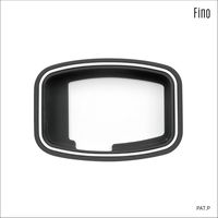 Fino スイッチカバー TTー05P パナソニック「液晶スイッチ5」 ダークグレー TT-05P-DGY 1個（直送品）