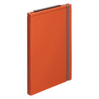 リヒトラブ Mutual 二つ折りクリップボード A5(A4・2ツ折) テラコッタオレンジ A2068-4 1セット(1枚×10)