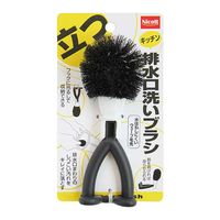ニコット（Nicott）キッチンブラシ キッチン排水口洗いブラシ ブラック 1個 サンベルム