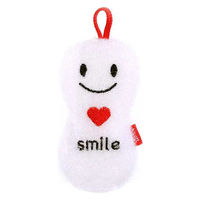 ニコット（Nicott）ニコニコスポンジ スマイル ホワイト スポンジ 1セット（1個×5） サンベルム