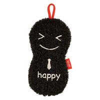 ニコット（Nicott）ニコニコスポンジ ハッピー ブラック スポンジ 1セット（1個×5） サンベルム