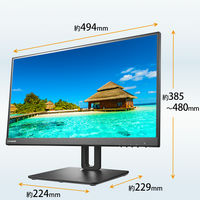 アイ・オー・データ機器 21.5型ワイド液晶ディスプレイ ブラック 高機能台座 LCD-D221SV-F/S 1台