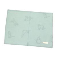 インド猫総刺繍ランチョンマット グレー studio CLIP