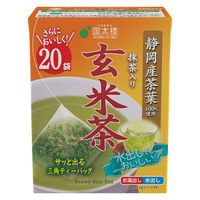 国太楼 こうばしい香り 玄米茶 三角ティーバッグ 1セット（20バッグ入×3）