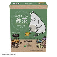 国太楼 ムーミン カフェインレス緑茶 三角ティーバッグ 1セット（16バッグ入×6個）