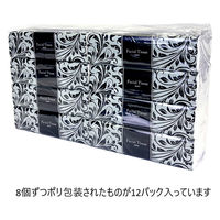 アスト アラベスクソフトパックティシュー200W1P 8パックごとのポリ包装×12個入り 112089 1箱(96個)（直送品）