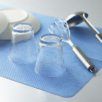 水切り吸水マット ノンスリップ ブルー 1袋（20枚入）今村紙工