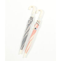 (らこれキッズ)レイン長傘 45cm ライトグレー LAKOLE/ラコレ