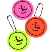 (らこれキッズ)KIDSくん顔リフレクター イエロー 反射板 LAKOLE/ラコレ