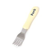 (らこれキッズ)カラーハンドルフォーク イエロー LAKOLE/ラコレ