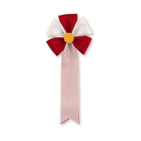 YONEOKA RIBBON リボン記章 (胸章 徽章) 五方 goho-10-red 1セット(10個)（直送品）