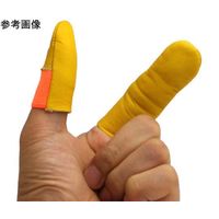 ウインセス 牛革指サック 男性 人差指用 グリーン 1袋(10本入) * 1袋 69-4690-03（直送品）