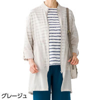 ディーエーピーネットワーク ロング丈ジップブラウス カーキ M W0182120111 1着（直送品）