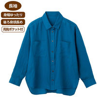 ディーエーピーネットワーク 胸ポケット付シャツブラウス ベージュ M W018212121 1着（直送品）