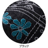 ディーエーピーネットワーク 7分袖デニム刺繍半開ブラウス ブラック LL W0182124713 1着（直送品）