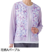 ディーエーピーネットワーク オーガンジー花柄切替カーディガン 花柄Bベージュ M~L W0182133731 1着（直送品）