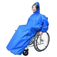 弘進ゴム 車いすレインはおるっちゃ コートタイプ ブルー V0021AA 1着